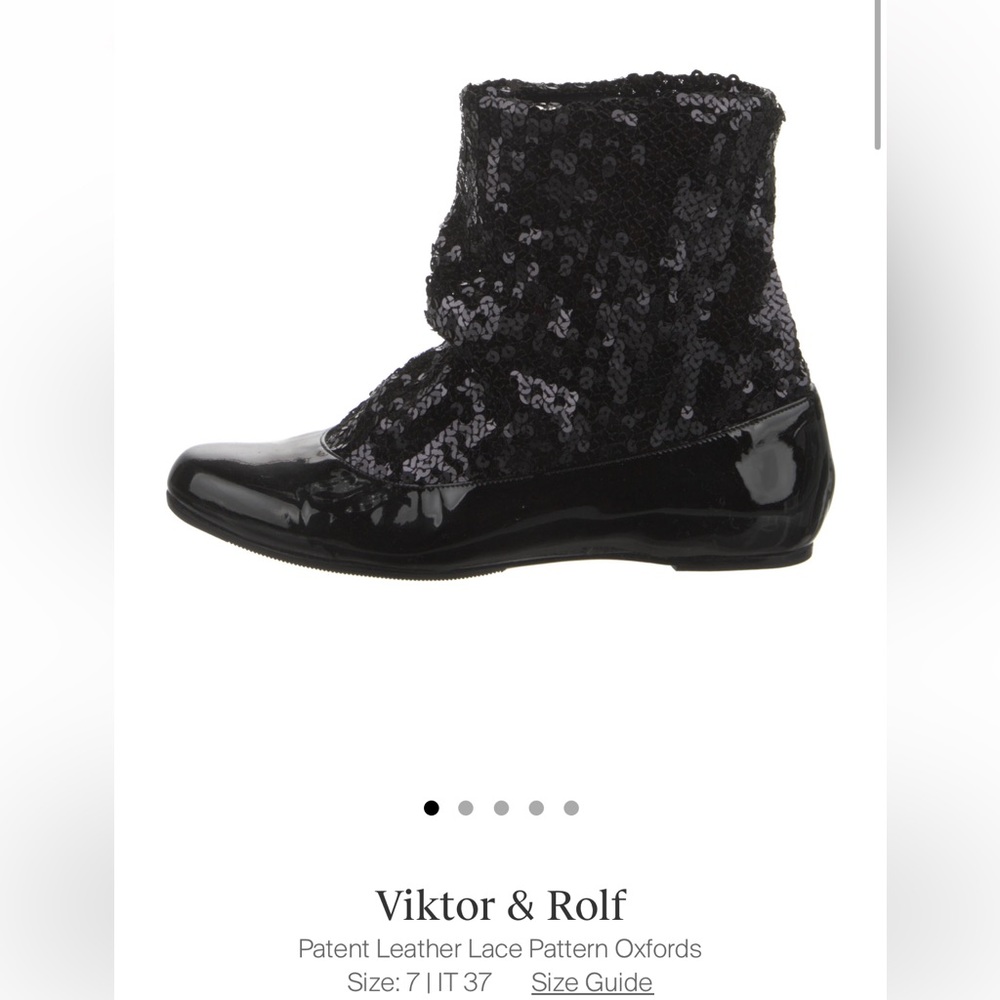 viktor and rolf sequin boots  ballet flats. Rubber boots